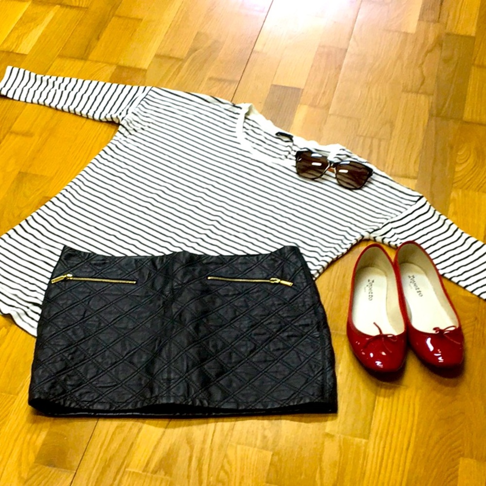NWOT Zara Quilted Leather Mini SzM